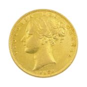 Queen Victoria 1850 gold full sovereign coin