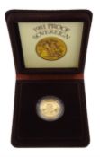 Queen Elizabeth II 1981 gold proof full sovereign coin