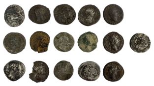 Sixteen silver Roman Denarius coins to include three Vespasian