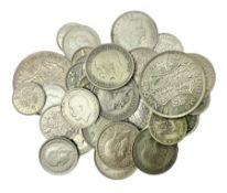 Approximately 135 grams of pre 1947 Great British silver coins