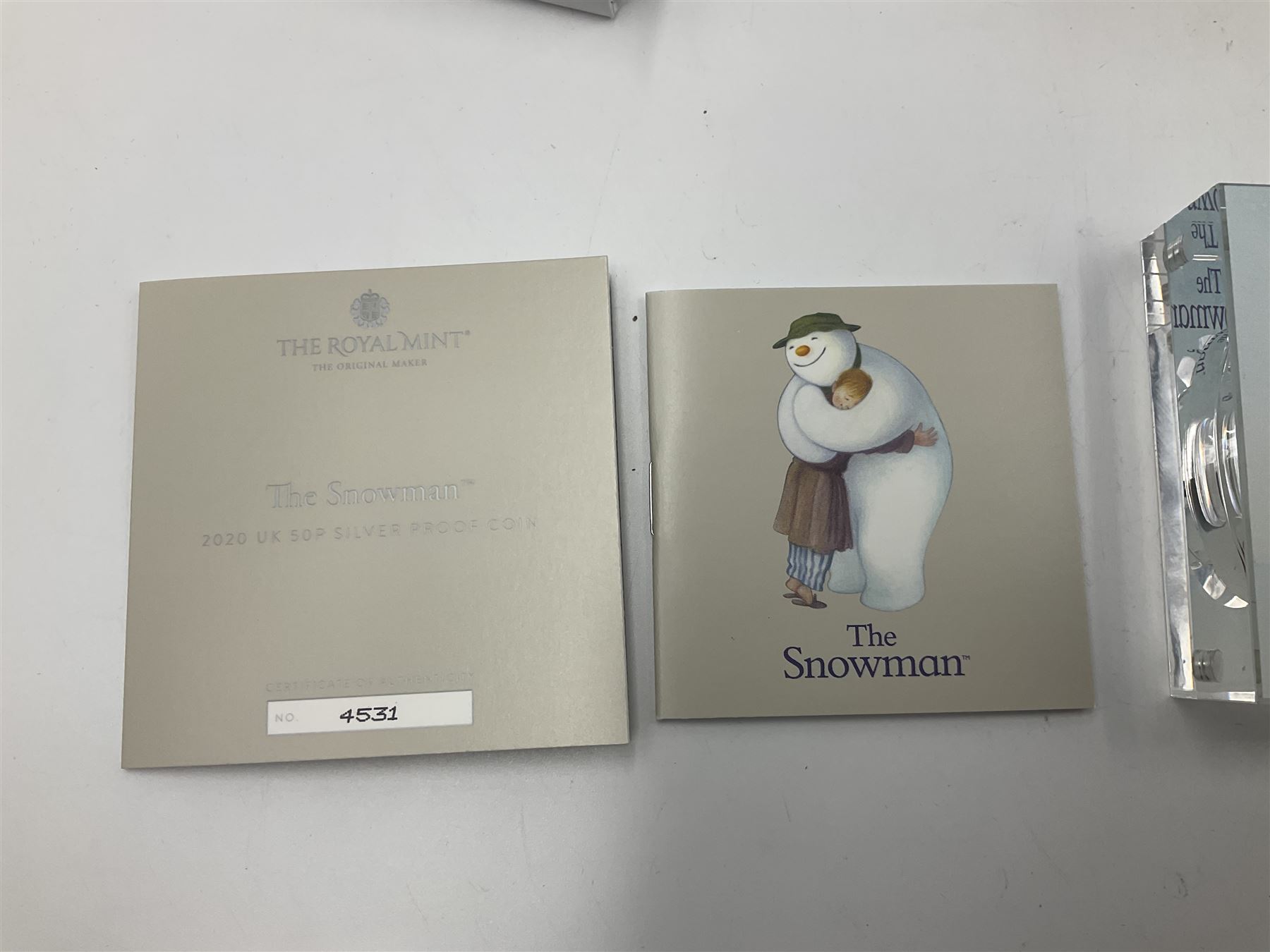 Four The Royal Mint United Kingdom 'The Snowman' silver proof fifty pence coins - Image 4 of 13