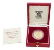 Queen Elizabeth II 1983 gold proof full sovereign coin