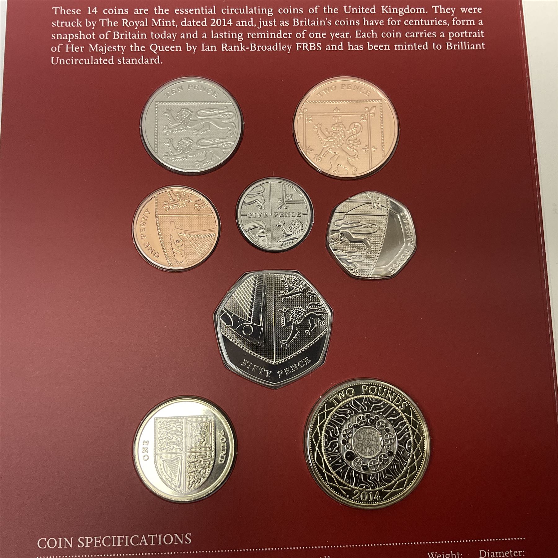 The Royal Mint United Kingdom 2014 annual coin set - Image 2 of 12
