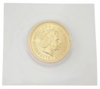 Queen Elizabeth II 2001 gold half sovereign coin