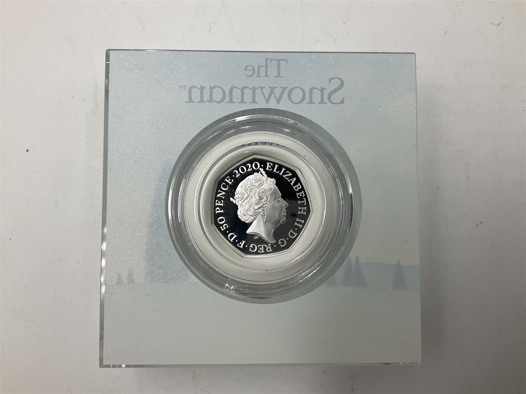 Four The Royal Mint United Kingdom 'The Snowman' silver proof fifty pence coins - Image 3 of 13