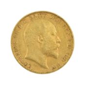 King Edward VII 1903 gold half sovereign coin