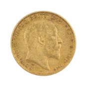 King Edward VII 1906 gold half sovereign coin