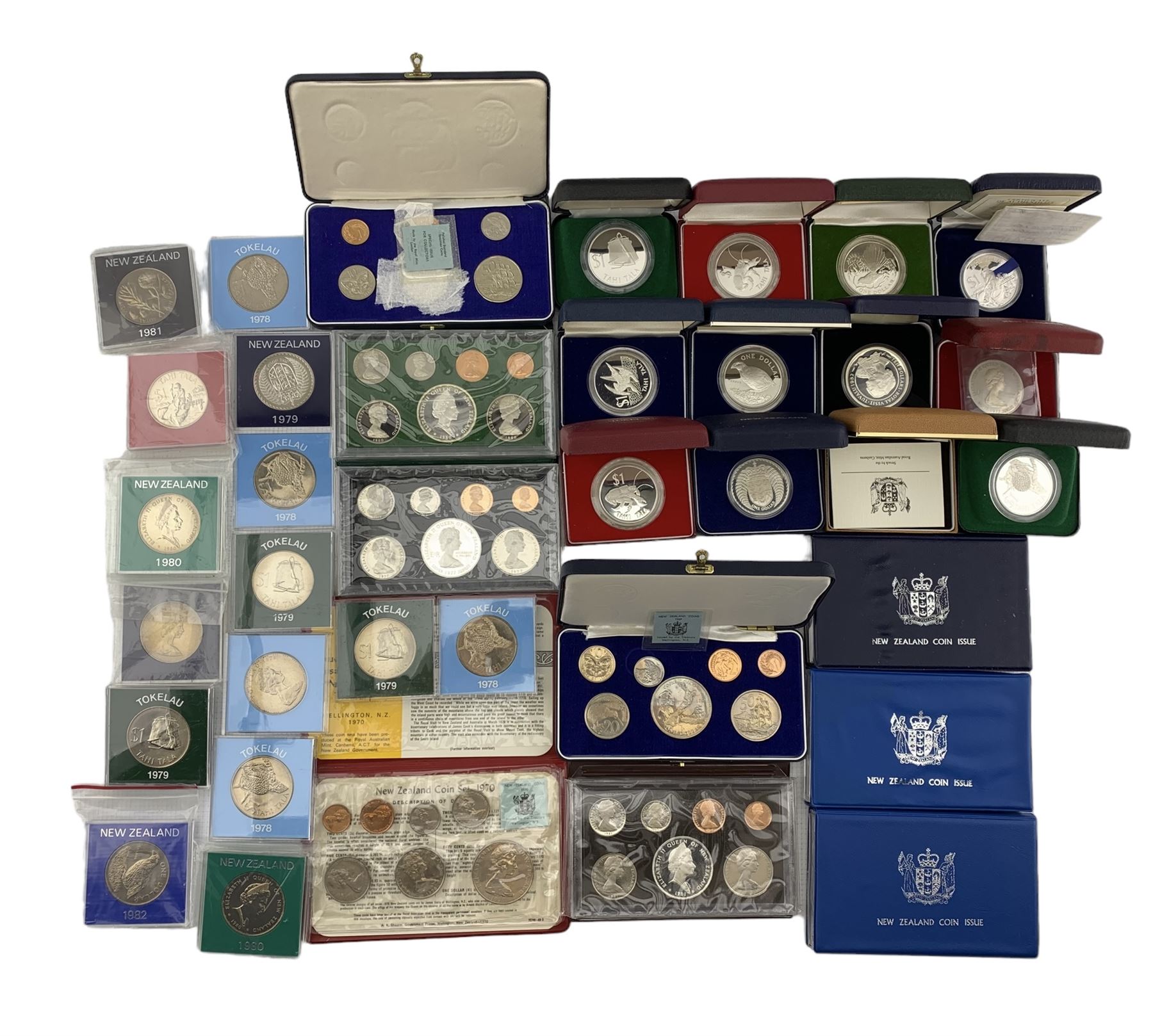 New Zealand proof coins and sets including 1977