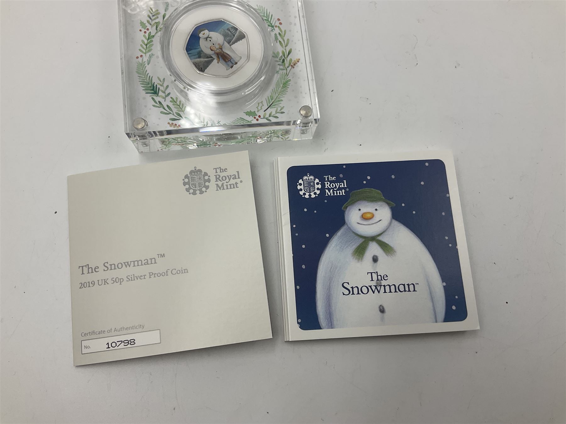 Four The Royal Mint United Kingdom 'The Snowman' silver proof fifty pence coins - Image 10 of 13