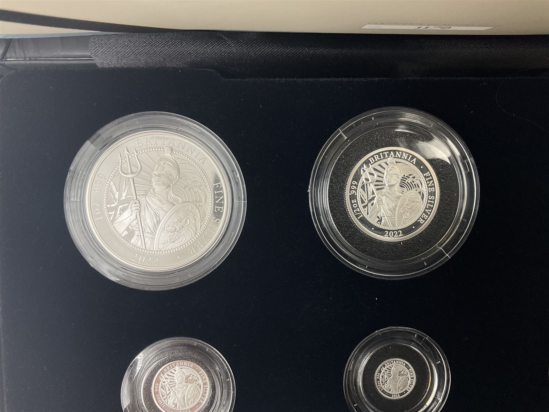 The Royal Mint United Kingdom 2022 'Britannia' silver proof six coin set - Image 11 of 11