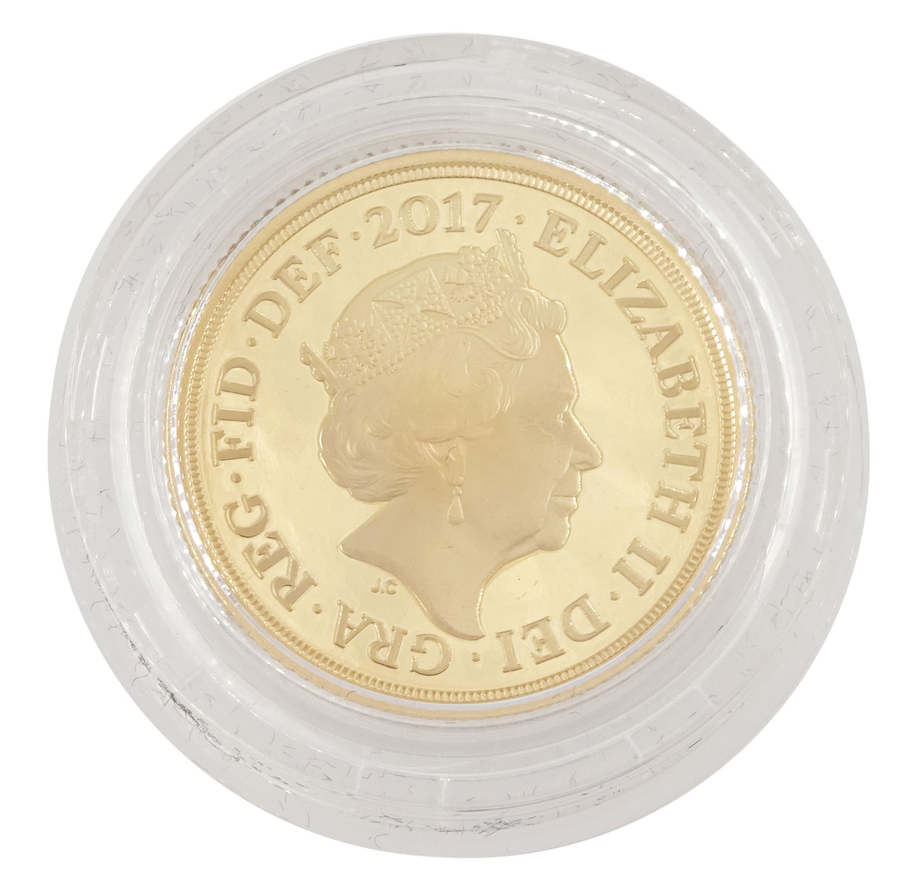 Queen Elizabeth II 2017 gold proof sovereign coin - Image 2 of 3