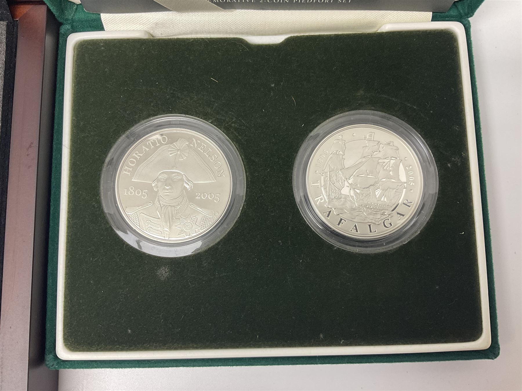 Commemorative coins and medallions including The Royal Mint United Kingdom 2005 '200th Anniversary T - Image 4 of 9