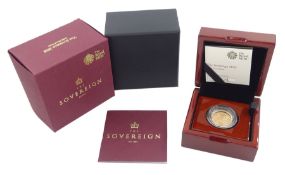 Queen Elizabeth II 2018 gold proof sovereign coin
