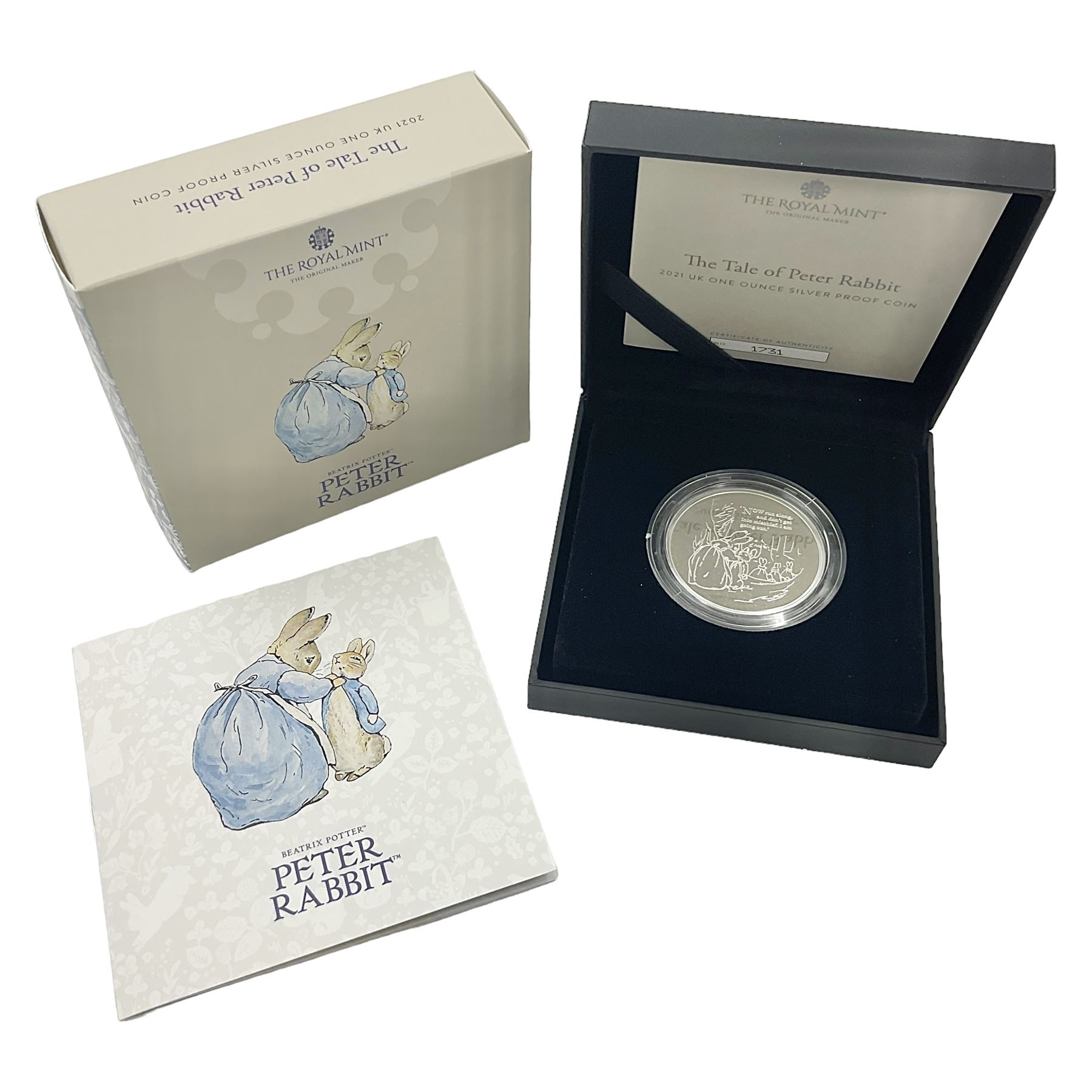 The Royal Mint United Kingdom 2021 'Beatrix Potter Peter Rabbit' silver proof fifty pence coin