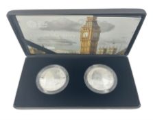 The Royal Mint United Kingdom 2017 'Chimes of History' reverse frosted one ounce silver proof two co