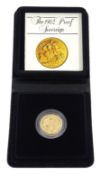 Queen Elizabeth II 1982 gold proof full sovereign coin