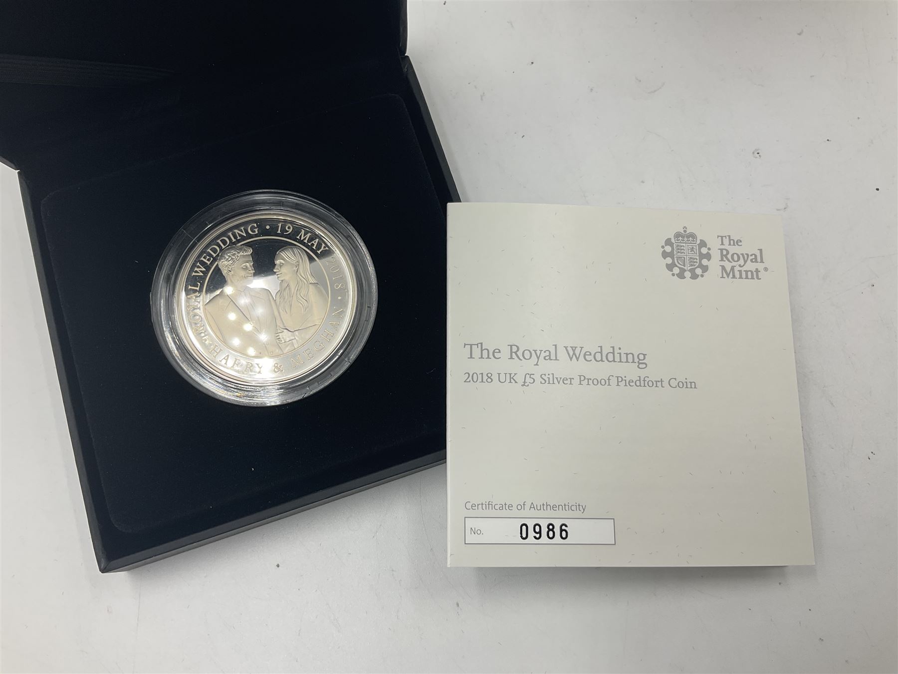 Five The Royal Mint United Kingdom 2018 silver proof piedfort five pound coins - Image 15 of 16