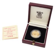 Queen Elizabeth II 1989 gold proof full sovereign coin