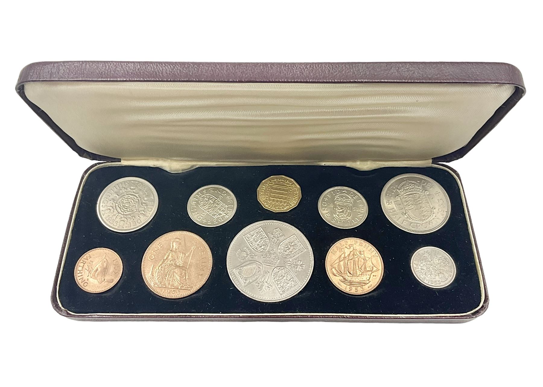 Queen Elizabeth II 1953 ten coin specimen set