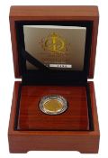 Queen Elizabeth II 2012 brilliant uncirculated gold full sovereign coin struck on 2nd June to commem