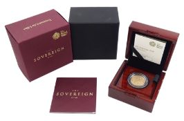 Queen Elizabeth II 2020 gold proof sovereign coin