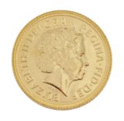 Queen Elizabeth II 2013 gold full sovereign coin