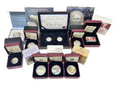 Various Royal Canadian Mint fine silver coins