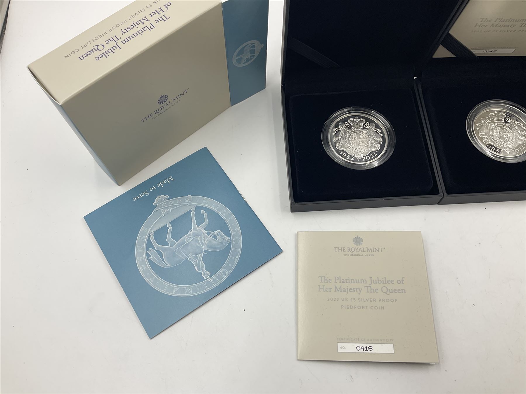 The Royal Mint United Kingdom 2022 'The Platinum Jubilee of Her Majesty The Queen' silver proof pied - Image 4 of 7