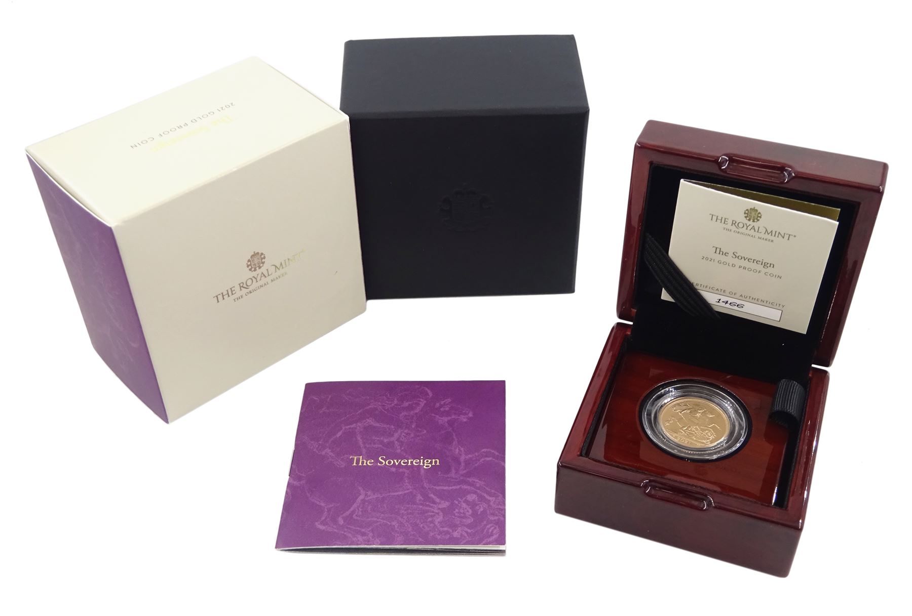 Queen Elizabeth II 2021 gold proof full sovereign coin