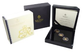 Queen Elizabeth II St Helena 2021 sovereign gold proof three coin set