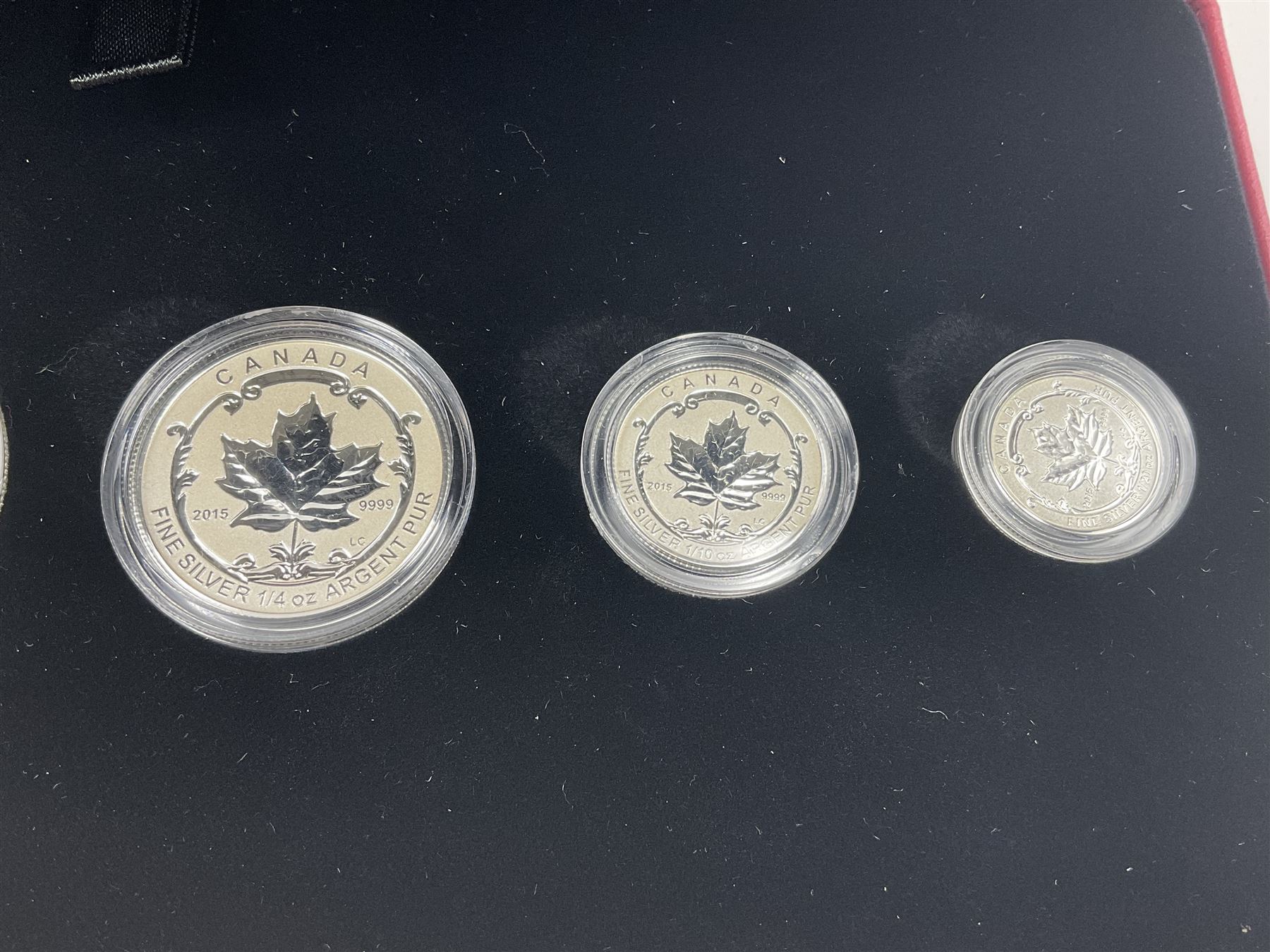 Royal Canadian Mint 2015 'The Maple Leaf' fine silver five coin fractional set - Image 4 of 7