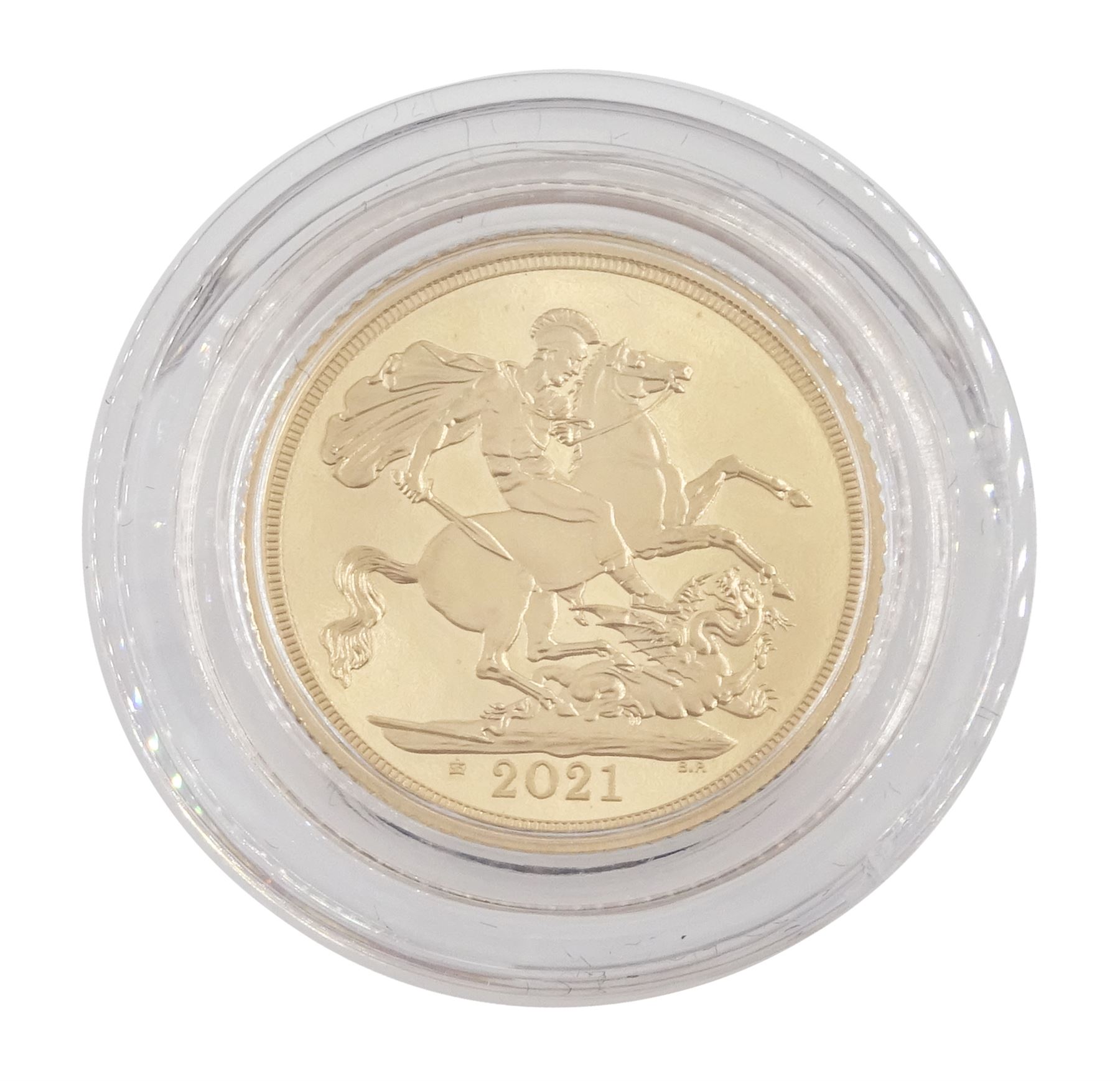 Queen Elizabeth II 2021 gold proof full sovereign coin - Image 3 of 4