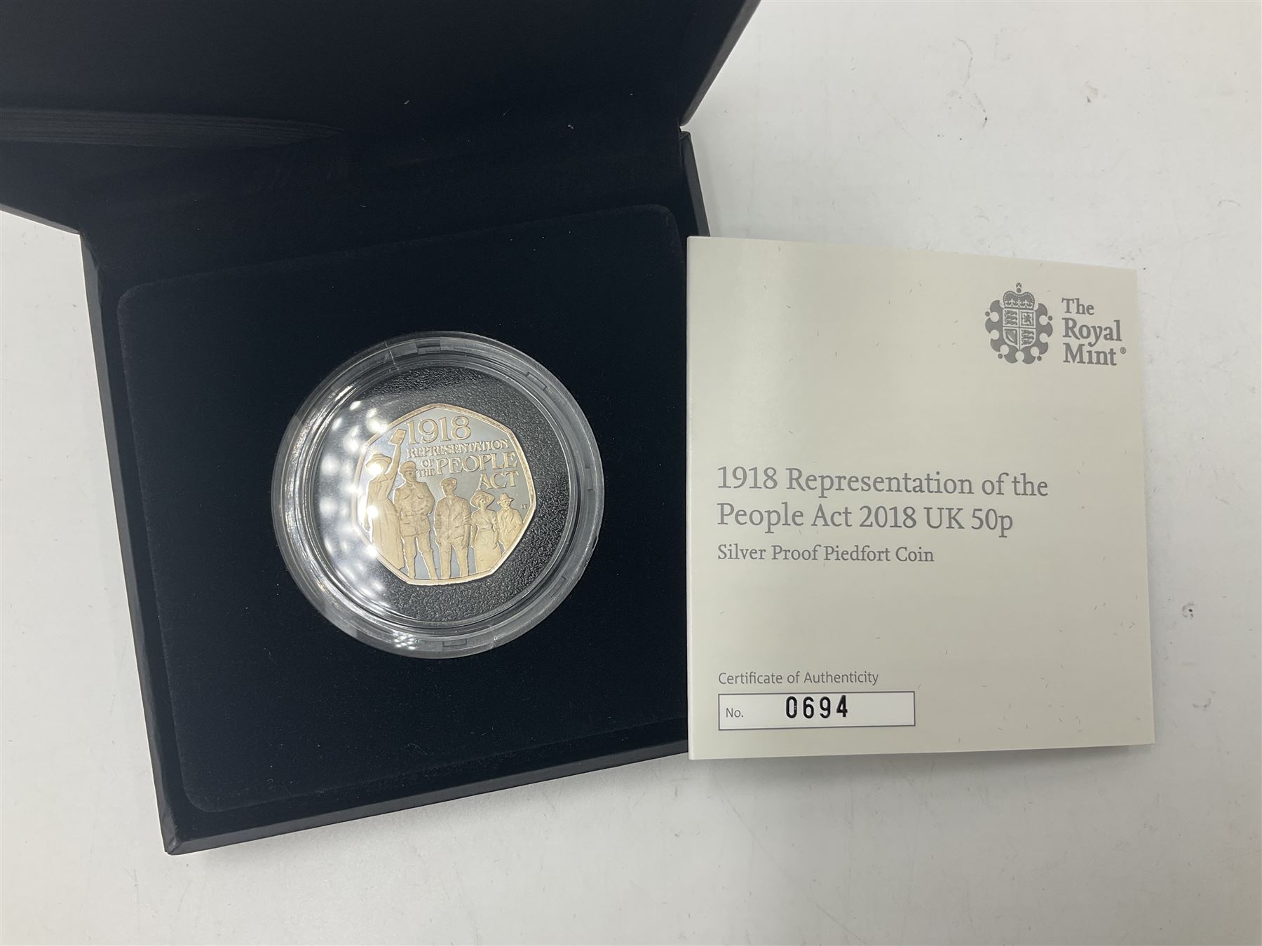 Five The Royal Mint United Kingdom 2018 silver proof piedfort five pound coins - Image 12 of 16