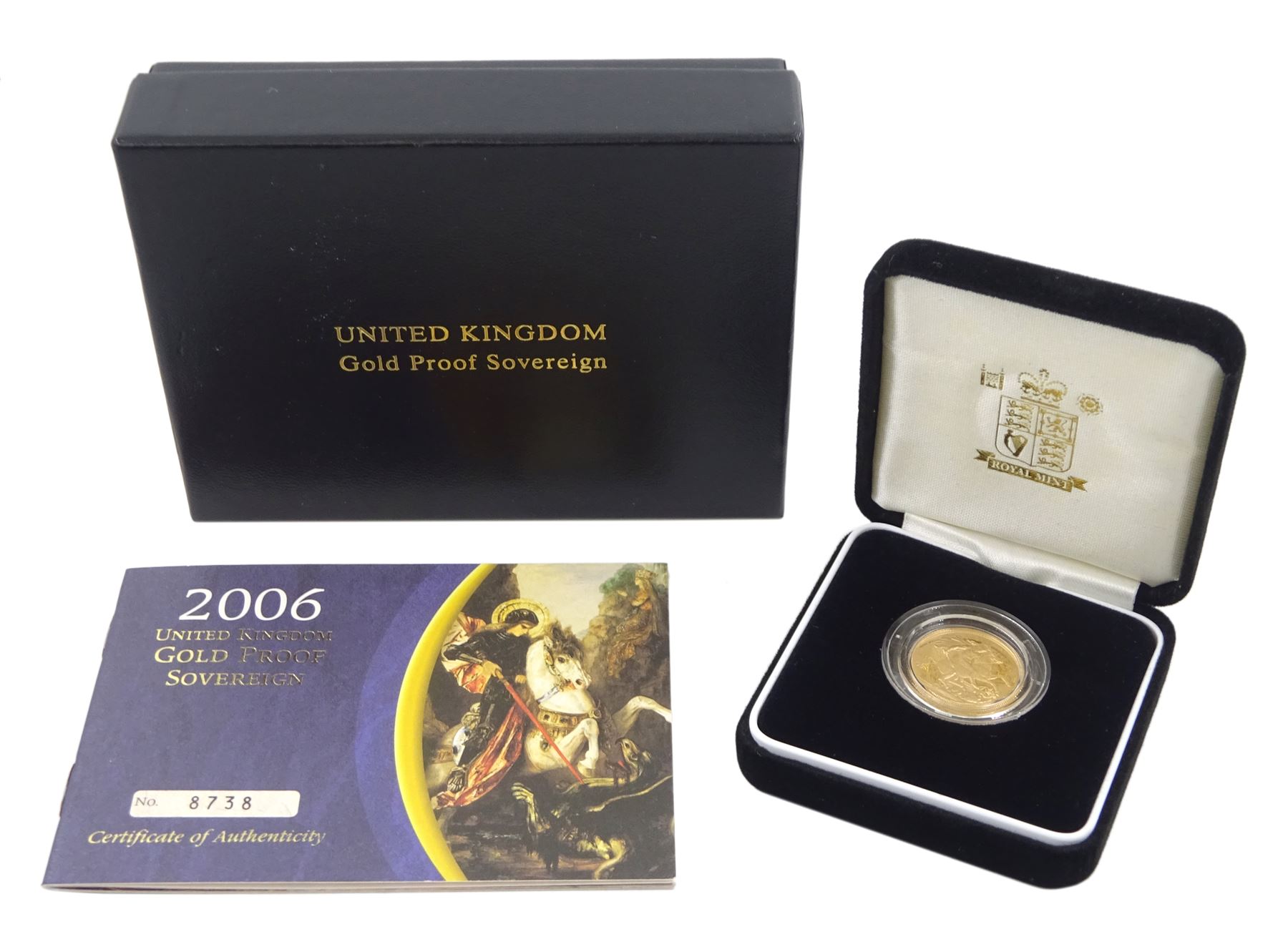 Queen Elizabeth II 2006 gold proof full sovereign coin