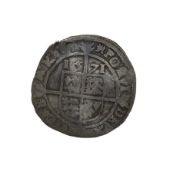 Elizabeth I 1571 hammered silver threepence coin