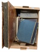 Victorian Photographic Scrap Book with hand written inscription 1865