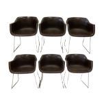 Grosfillex - Set of six mid 20th century chairs designed by Albert Jacob