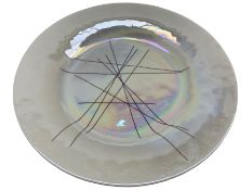 Opalescent glass charger