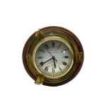 20th century ships clock with a quartz movement