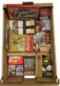 Collection of early 20th century and later games to include Chad Valley Beetle Game