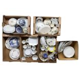 Shelley deco style tea set for 12 together with quantity of other china including Wedgwood gilt plat