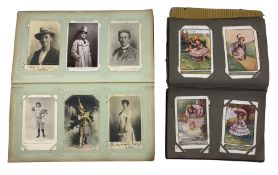 Christine Watson 1917 - Her postcard album and contents of cards