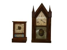 American - Two 19th century shelf clocks