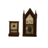 American - Two 19th century shelf clocks