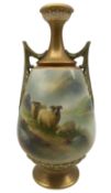 Early 20th century Royal Worcester vase by Harry Davis