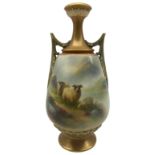 Early 20th century Royal Worcester vase by Harry Davis