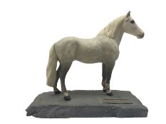 Beswick Rare Breeds Survival Trust Eriskay pony on slate base A3990