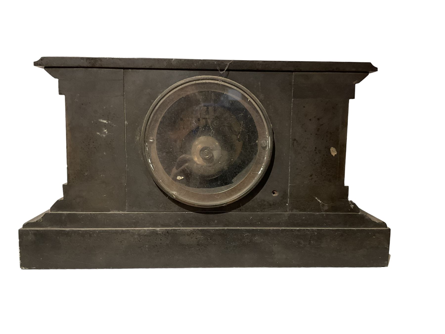 French - Belgium slate 19th century 8-day striking mantle clock - Image 3 of 3