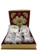 Royal Crown Derby 'Derby Posies' set of six teacups and saucers