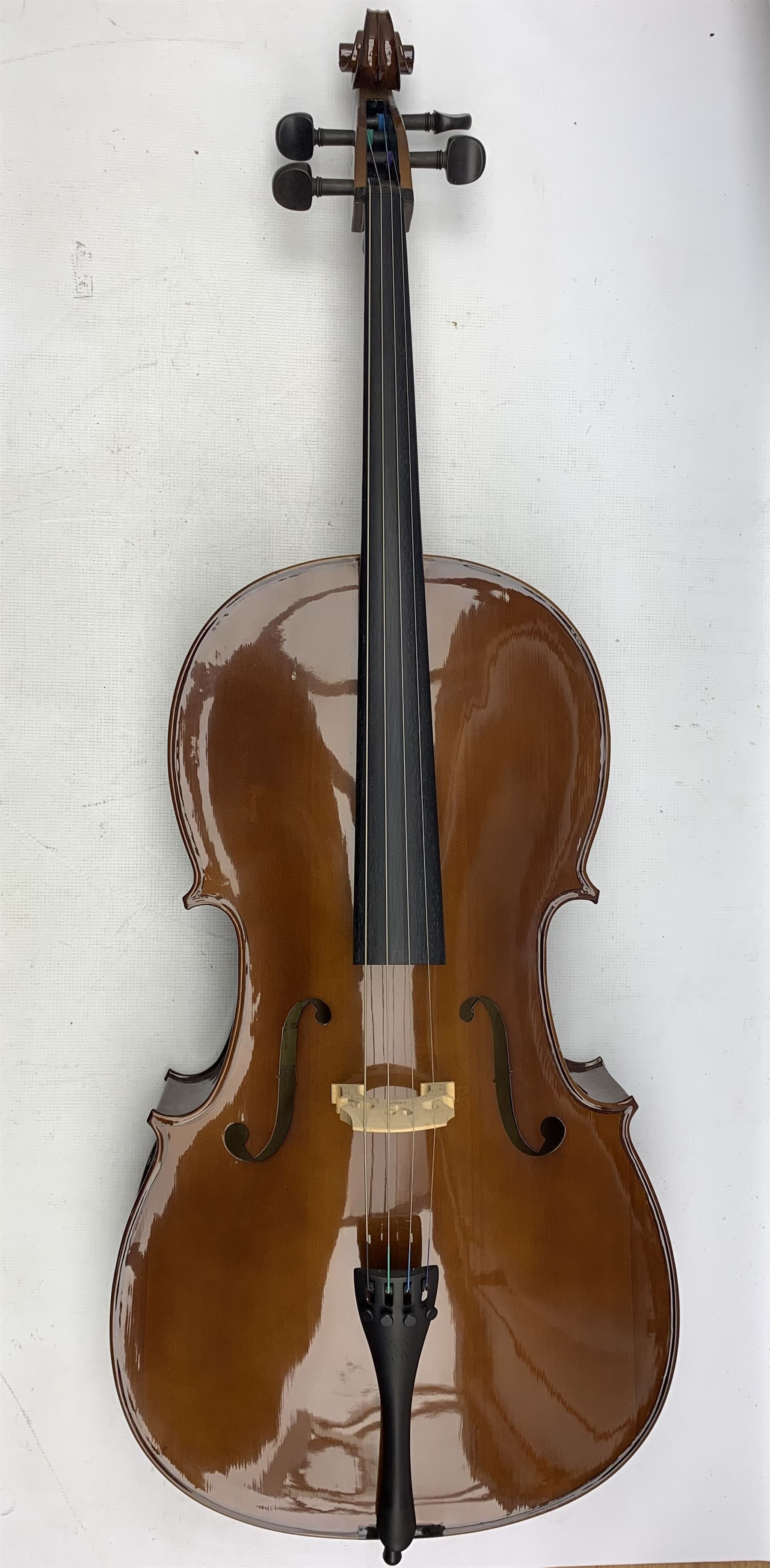 Stentor Student II cello with bow in soft case - Image 2 of 6